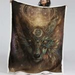 Wicca-Wolfsgeist Decke – Fleecedecke