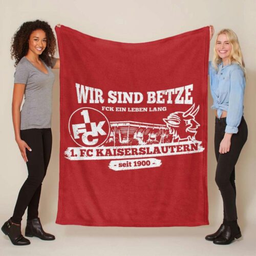 Wir sind betze FCK ein leben lang FC Kaiserslautern Fleecedecke - Decke