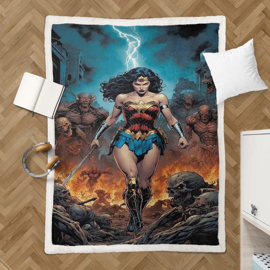 Wonder Woman DC Comics 11 Decke - Fleecedecke – Bild 3