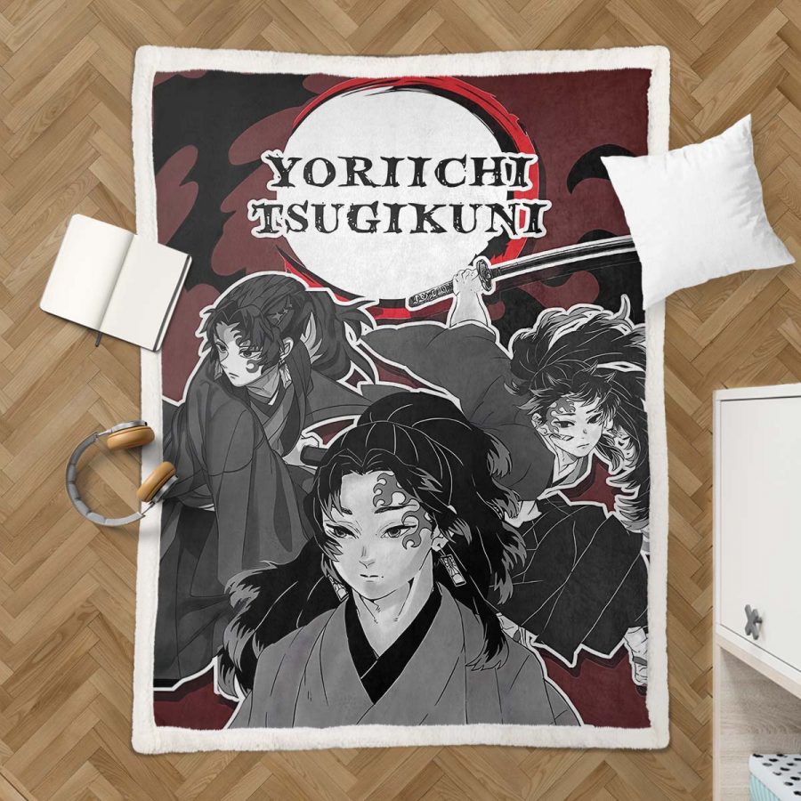 Yoriichi Tsugikuni Demon Slayer Decke - Fleecedecke – Bild 3