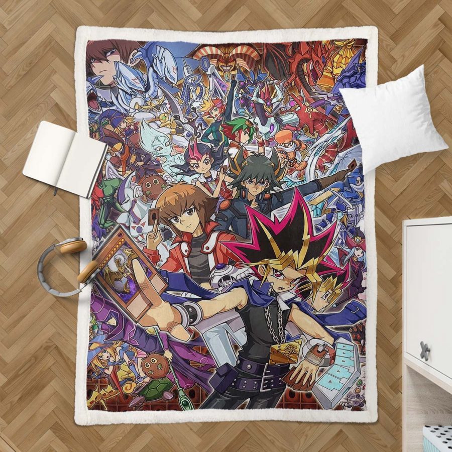 Yu Gi Oh Alle Charaktere 11 Decke - Fleecedecke – Bild 3