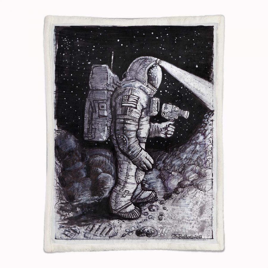 Astronaut Kosmonaut Decke - Fleecedecke – Bild 2