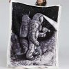 Astronaut Kosmonaut Decke - Fleecedecke