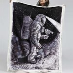 Astronaut Kosmonaut Decke – Fleecedecke