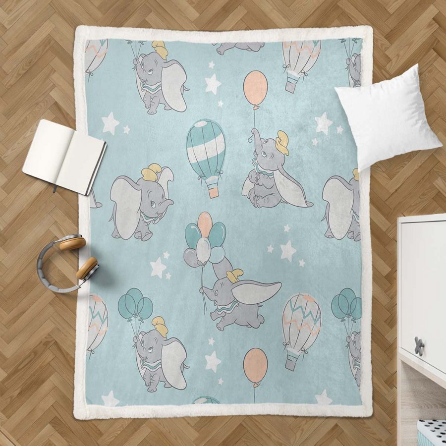 Dumbo süß 25 Decke - Fleecedecke – Bild 3