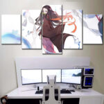 Nezuko Demon Slayer Kimetsu No Yaiba 7 Leinwandbilder