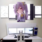 Keqing Genshin Impact 2 Leinwandbilder