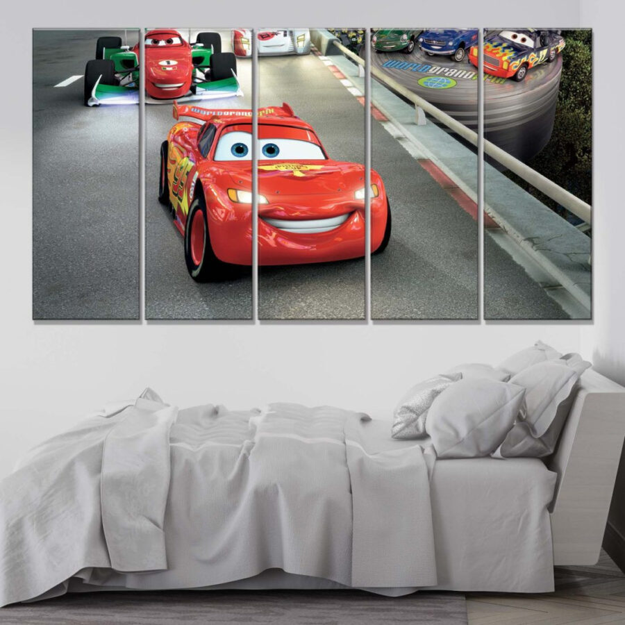 Lightning McQueen Disney Cars 11 Leinwandbilder – Bild 2
