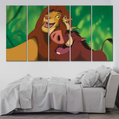 Alternative view of Simba König der Löwen 9 Leinwandbilder