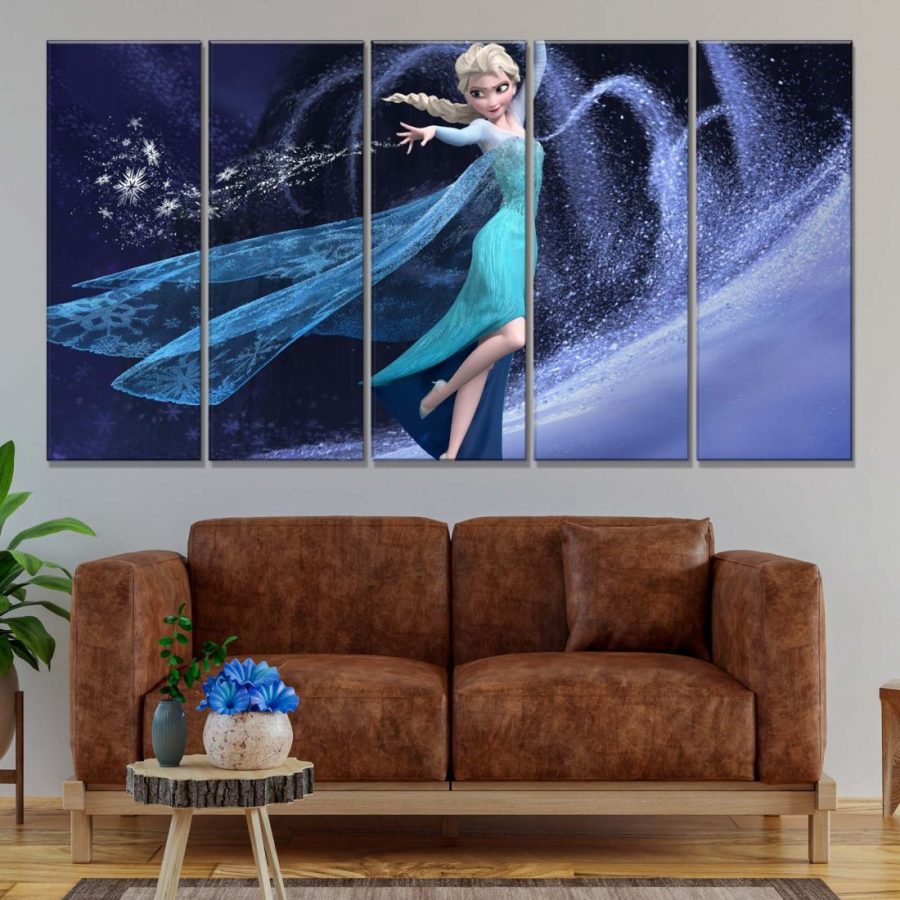 Elsa Frozen Disney 6 Leinwandbilder – Bild 2
