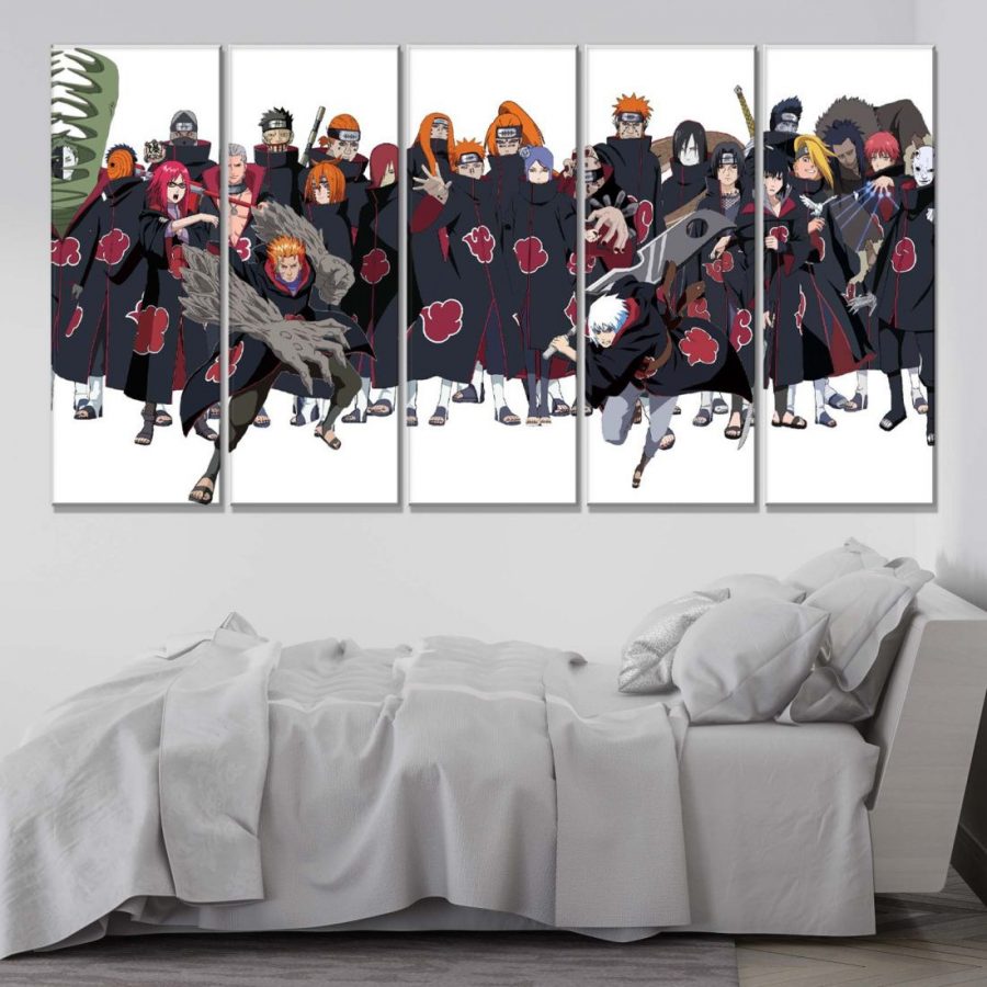 Akatsuki Alle Charaktere 8 Leinwandbilder – Bild 2