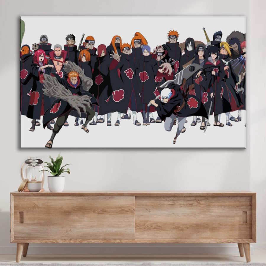 Akatsuki Alle Charaktere 8 Leinwandbilder – Bild 3