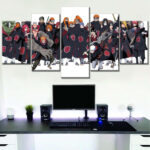 Akatsuki Alle Charaktere 8 Leinwandbilder