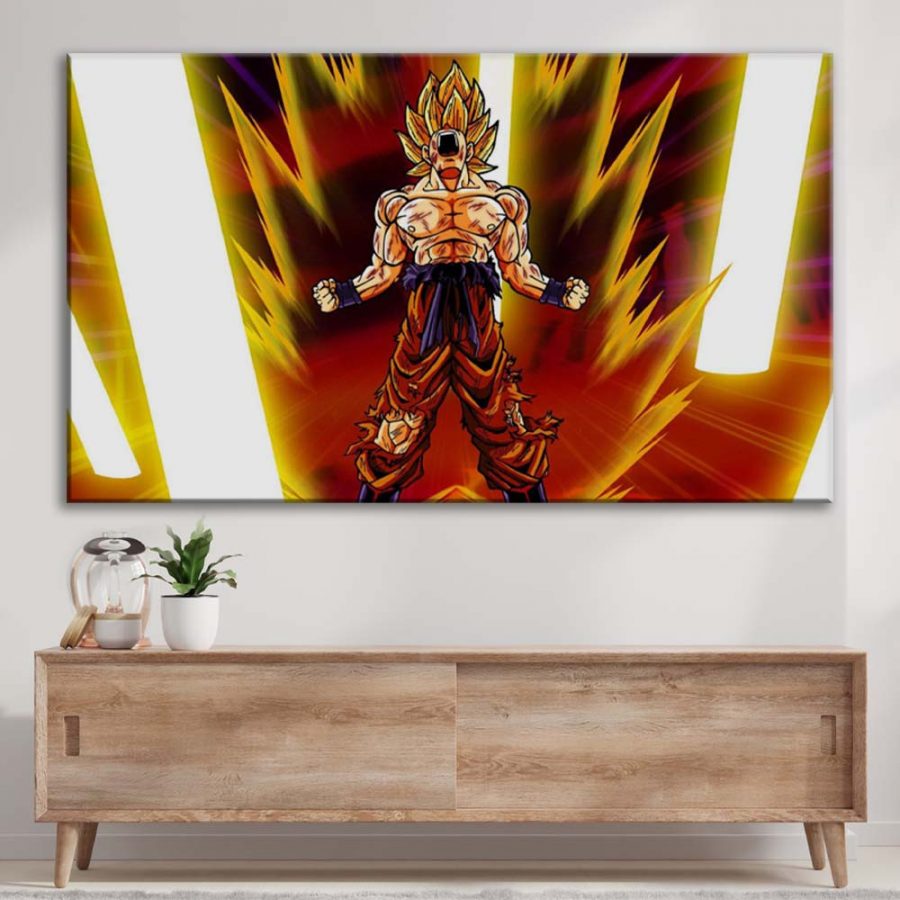 Songoku Super Saiyan Dragon Ball 04 Leinwandbilder – Bild 3