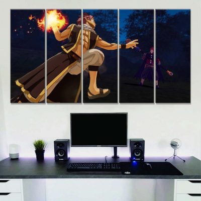 Alternative view of Natsu Dragneel Fairy Tail 5 Leinwandbilder