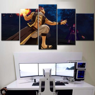 Natsu Dragneel Fairy Tail 5 Leinwandbilder