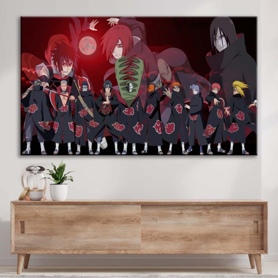 Akatsuki Alle Charaktere 1 Leinwandbilder – Bild 3
