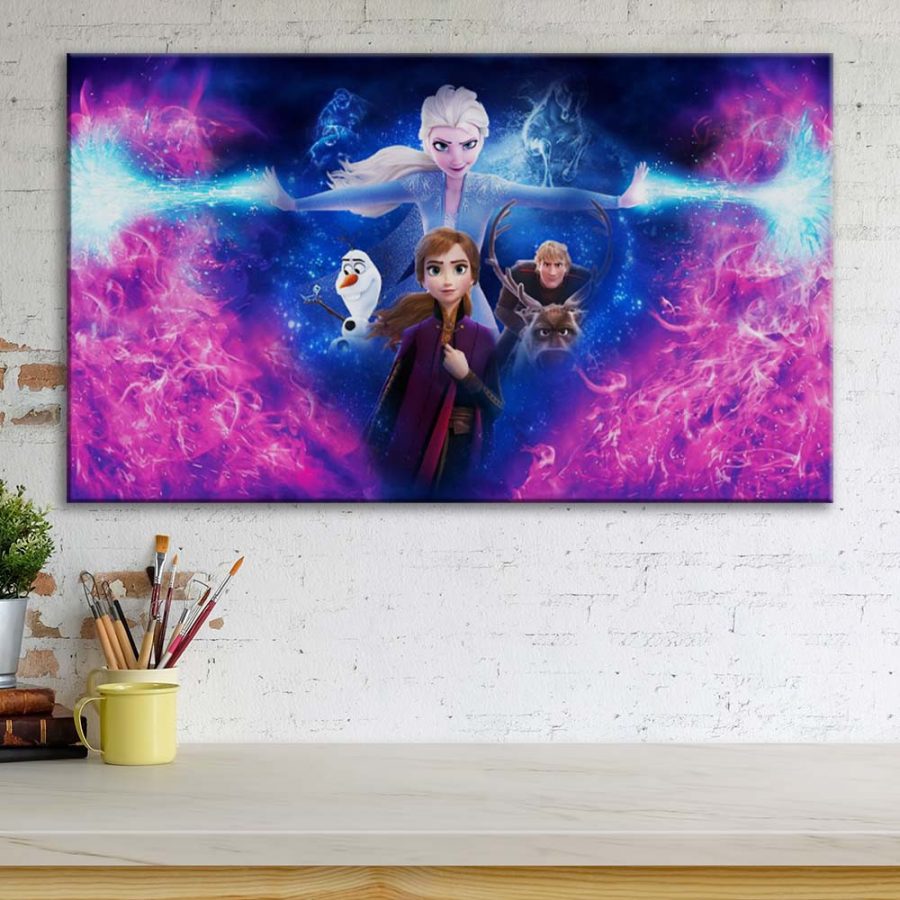 Frozen Disney Alle Charaktere 5 Leinwandbilder – Bild 3
