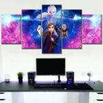 Frozen Disney Alle Charaktere 5 Leinwandbilder