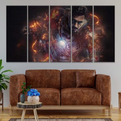 Alternative view of Iron Man Avengers Marvel 12 Leinwandbilder