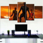 Black Panther Charaktere 5 Leinwandbilder