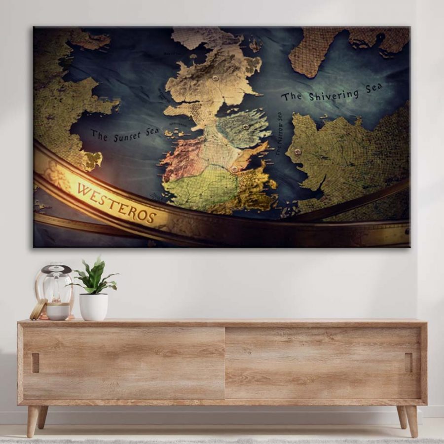Game of Thrones Westeros Land 11 Leinwandbilder – Bild 3