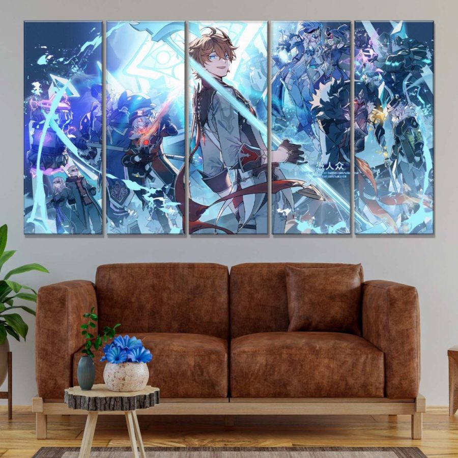 Genshin Impact Charaktere 10 Leinwandbilder – Bild 2
