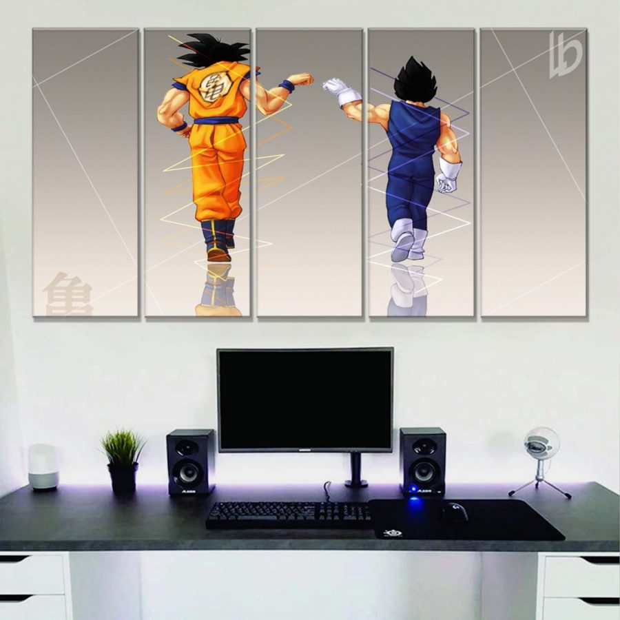 Goku vs Vegeta Dragon Ball 02 Leinwandbilder – Bild 2