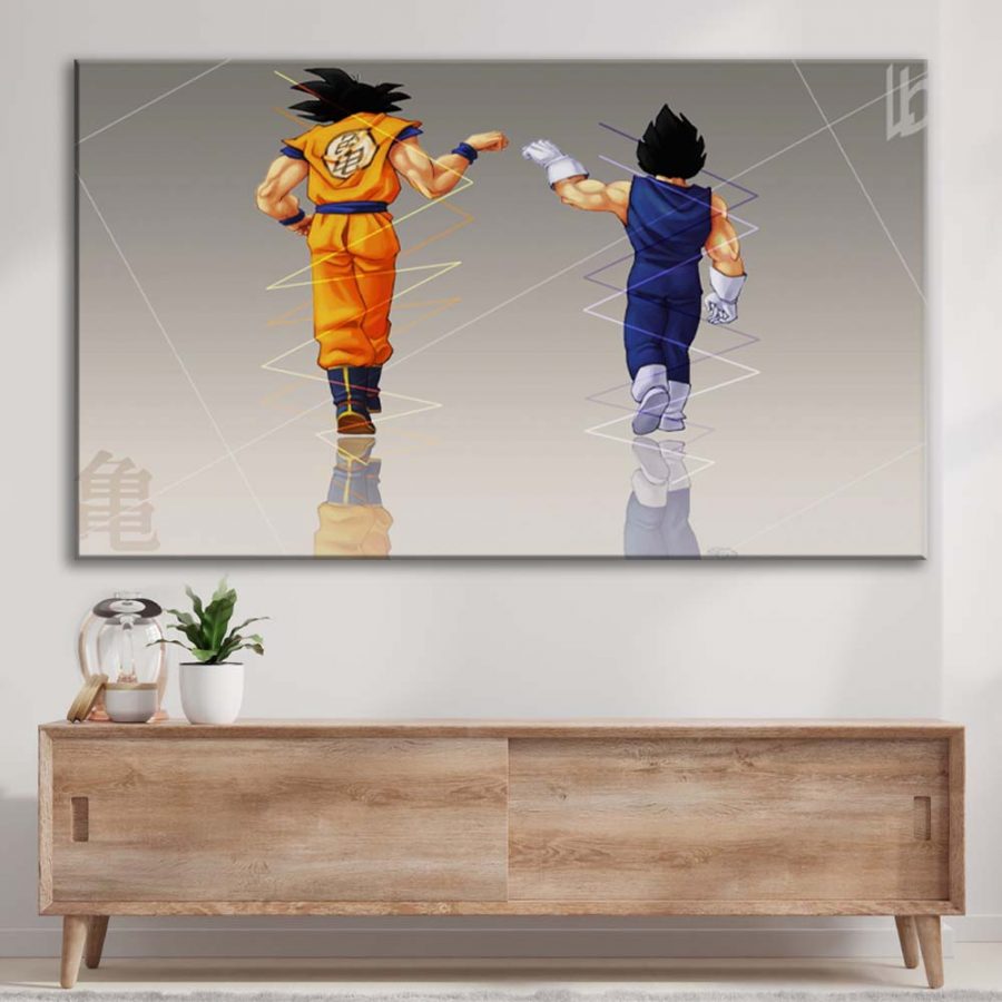 Goku vs Vegeta Dragon Ball 02 Leinwandbilder – Bild 3