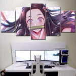 Nezuko Demon Slayer Kimetsu No Yaiba 9 Leinwandbilder