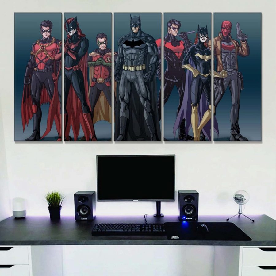 Batman DC Alle Charaktere 31001 Leinwandbilder – Bild 2