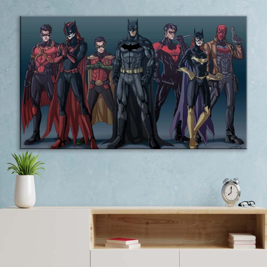 Batman DC Alle Charaktere 31001 Leinwandbilder – Bild 3