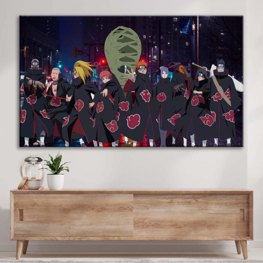 Akatsuki Alle Charaktere 3 Leinwandbilder – Bild 3