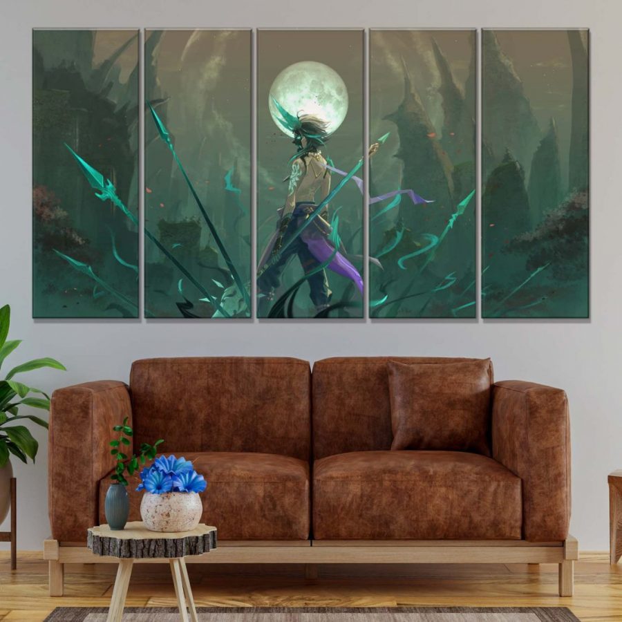 Xiao Genshin Impact 3 Leinwandbilder – Bild 2