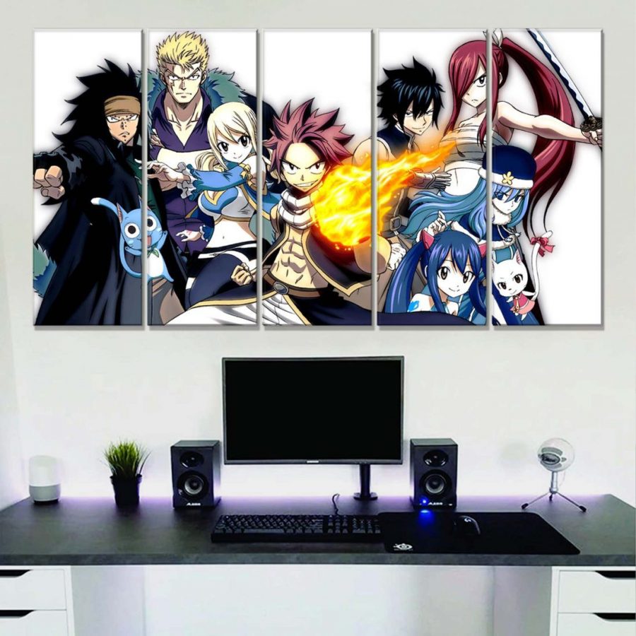 Fairy Tail Alle Charaktere 8 Leinwandbilder – Bild 2