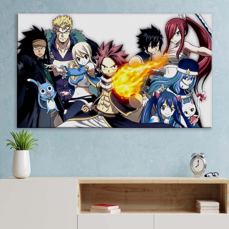 Fairy Tail Alle Charaktere 8 Leinwandbilder – Bild 3
