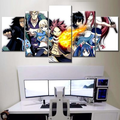 Fairy Tail Alle Charaktere 8 Leinwandbilder