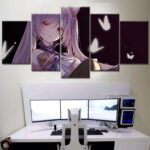 Keqing Genshin Impact 4 Leinwandbilder