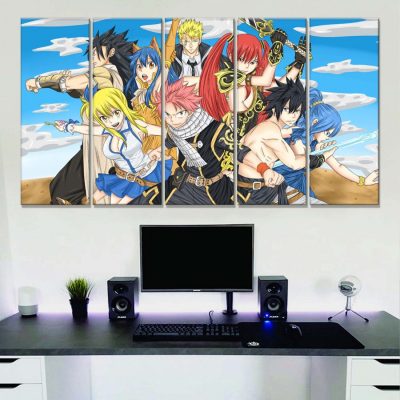 Alternative view of Fairy Tail Alle Charaktere 2 Leinwandbilder