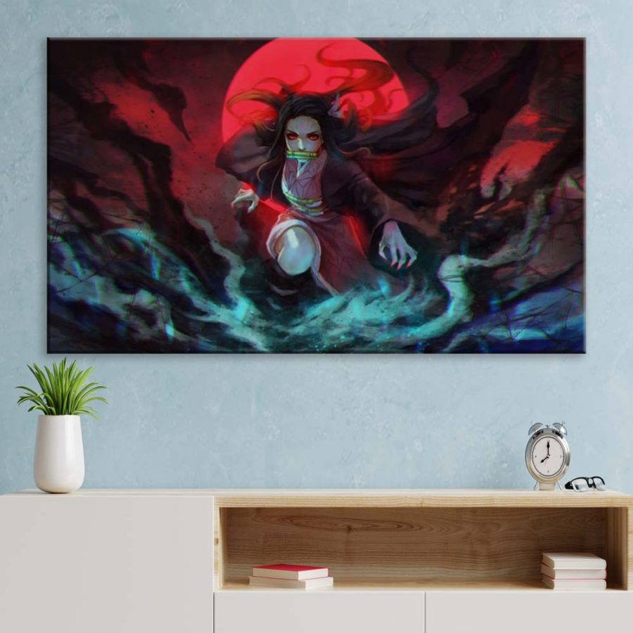 Nezuko Demon Slayer Kimetsu No Yaiba 10 Leinwandbilder – Bild 3
