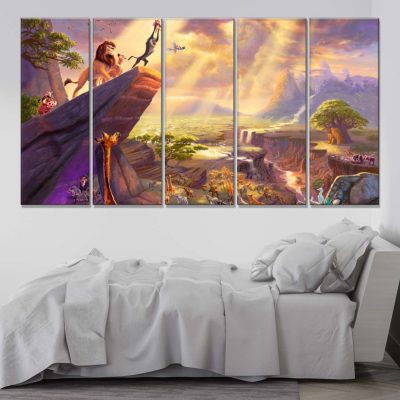 Alternative view of Simba König der Löwen 12 Leinwandbilder