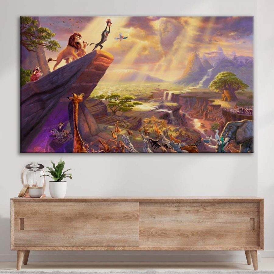 Simba König der Löwen 12 Leinwandbilder – Bild 3