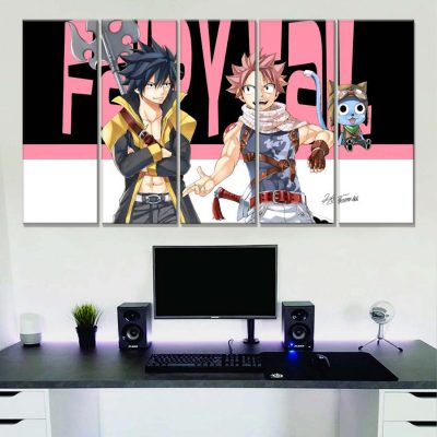 Alternative view of Fairy Tail Alle Charaktere 10 Leinwandbilder