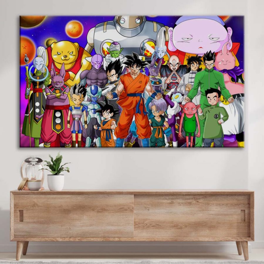 Alle Charaktere Dragon Ball 13 Leinwandbilder – Bild 3