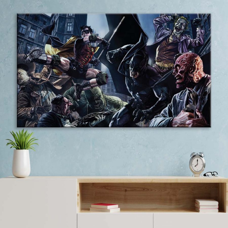 Batman DC Alle Charaktere 41001 Leinwandbilder – Bild 3