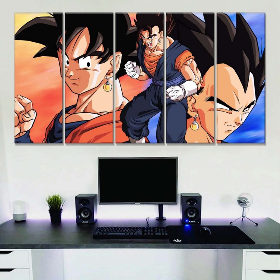 Goku vs Vegeta Dragon Ball Leinwandbilder – Bild 2