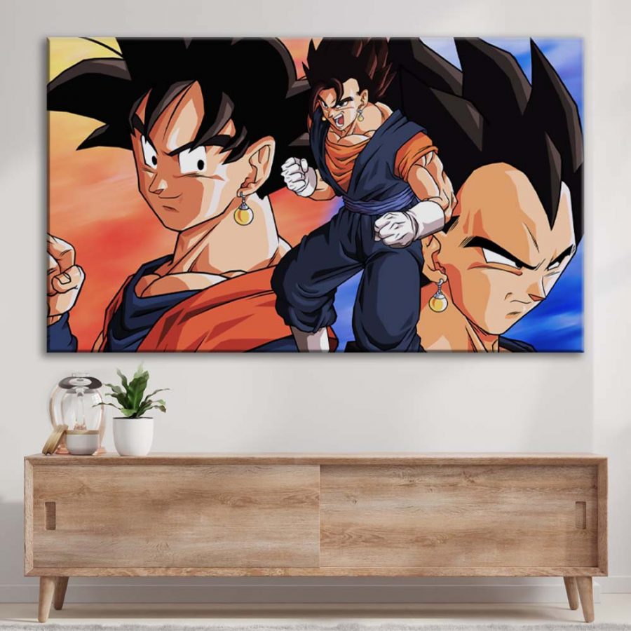 Goku vs Vegeta Dragon Ball Leinwandbilder – Bild 3