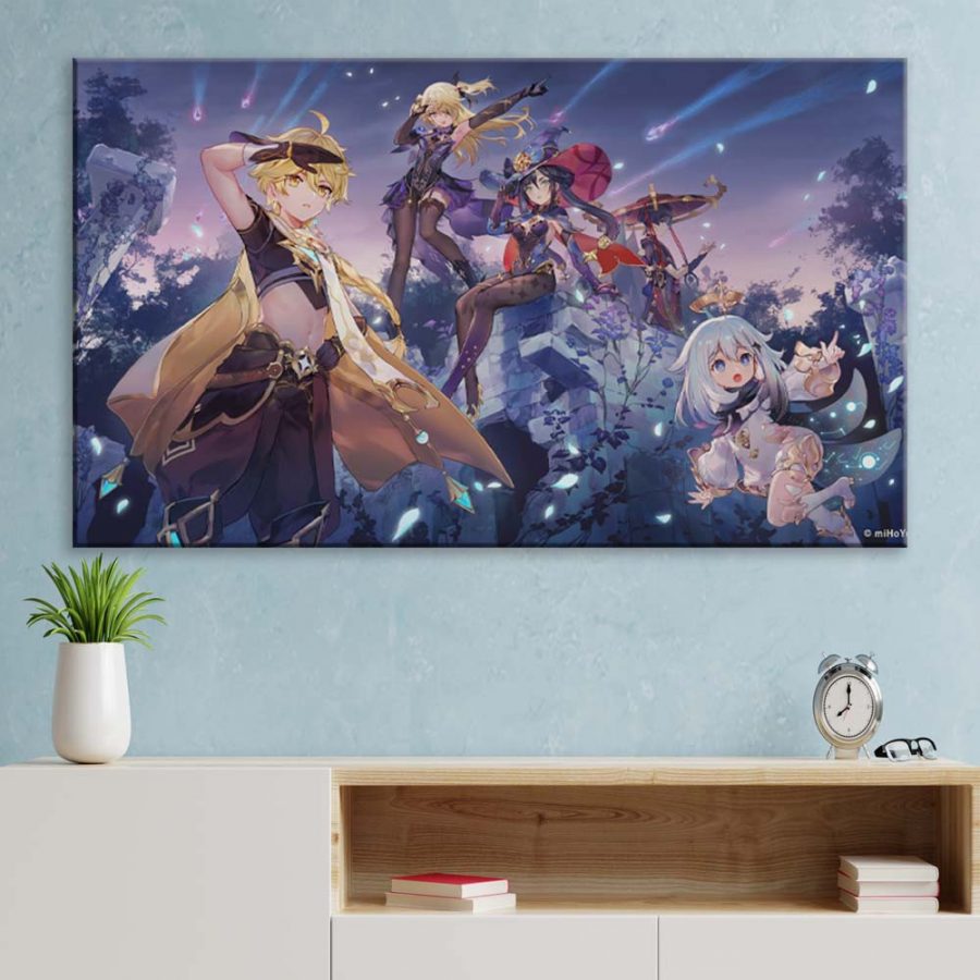 Genshin Impact Alle Charaktere 14 Leinwandbilder – Bild 3