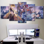 Genshin Impact Alle Charaktere 14 Leinwandbilder