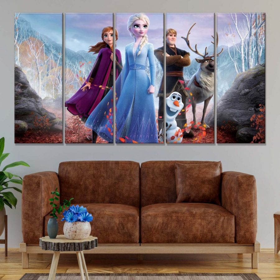 Die Eiskönigin Alle Charaktere von Disney Leinwandbilder – Bild 2